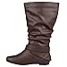 Journee Collection Womens Regular Sized and Wide-Calf Slouch Buckle Boot