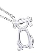 Dog Solid Sterling Silver Toggle Necklace