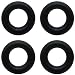 6 Gauge Black Rubber O-Ring 4-Pack