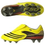 adidas Men's F50.8 TUNiT Soccer Shoe,Lemon/Black/Silver,13.5 M