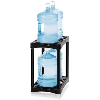 4 Bottle Water Bottle Storage Rack - Black