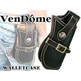 【VenDome（ヴァンドーム）本牛革バイカーズウォレットケース（クロムクロスコンチョ付き）FA-737/ブラウン】長財布がすっぽり！美しくファッショナブルに。【財布】【メンズ】☆s-228☆