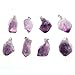 Top Plaza 1pc Natural Amethyst/ Topaz Healing Point Chakra Bead Gemstone Pendant for Necklace Making (Amethyst)