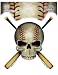 Ted Hammond - Baseball Skull - Sticker / Decal
