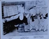 Three Little Pigs 8×10 Disney Re-Issue 1968 Movie Animation Photo #DSC07626