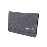 Waterkant Deichk&ouml;nig Wollfilz-Tasche f&uuml;r Apple MacBook 33,7 cm (13,3 Zoll) grau/wollwei&szlig;