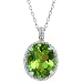 2.55 Ct Envy Green Oval Mystic Quartz and Topaz Argentium Silver Pendant 2.55 Ct Envy Green Oval Mystic Quartz and Topaz Argentium Silver Pendant