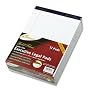 Ampad 20-070 Gold Fibre 16# Watermarked White Wide Rule 50-Sheet Pads, 8-1/2 x 11-3/4, Doz.