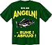 Suchen : Fun-Shirt " Bin am Angeln !!! " Gr&ouml;&szlig;en S - XXL