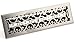 Accord AMFRSNC414 Charleston Floor Register, 4-Inch x 14-Inch(Duct Opening Measurements), Satin Nickel