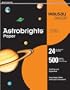 Wausau Astrobrights Heavy Duty Paper, 24 lb, 8.5 x 11 Inch, Cosmic Orange, 500 Sheets (21658)