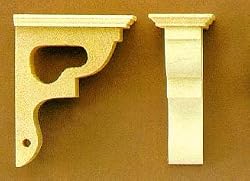Miniature Corner Post Brackets in Unfinished Wood