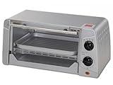 aniba Design Kleinbackofen / Toaster Cookstar 1 Mini Backofen 650W, Silber