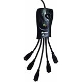 Accell D080B-008K 3 foot Cord PowerSquid 1080 Joules Surge Protector with Power Conditioner and 5 Outlets