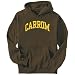 Hoodie Mens Brown " Carrom ATHLETIC DEPT " Sports