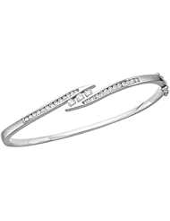 3/4 ct. tw. Diamond Bangle Bracelet in 14K White Gold