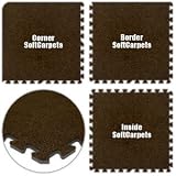 Alessco Brown Interlocking Tile SoftCarpet