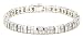 14k White or Yellow Gold Double Row Baguette and Round Diamond Bracelet (5 cttw, H-I Color, SI1-I2 Clarity), 7.25