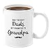 The Best Dads Get Promoted to Grandpa | Premium 11oz Coffee Mug - Perfect Grandpa Gifts, Grandpa Coffee Mug, Grandparents Day Gifts for Dad and Grandpa for Grandfather Birthday Christmas Granddaughter