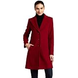 Larry Levine Women's Classic Wool Walker,Chianti,8