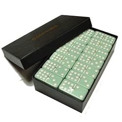 Domino Double 9 Jade Color Extra Jumbo Tournament Size w/Spinners