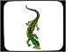 Decorated Mouse Pad with eating, reptile, leaf, gecko, lizard