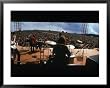 Huge Crowd Listening to a Band Onstage at the Woodstock Music and Art Festival Framed Art Poster Print by Bill Eppridge, 39x31