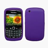 Purple Silicone Case / Skin / Cover for RIM BlackBerry Curve 8520 / 8530
