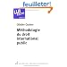 M�thodologie du droit international public