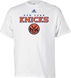 New York Knicks White adidas True T-Shirt