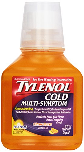 Tylenol Cold Multi-Symptom Daytime Non-Drowsy Liquid-Citrus Burst-8 oz
