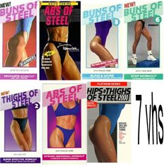 buns of steel pack-7 volume set(Platinum Series: Hips & Thighs of Steel 2000, Thighs of Steel 2 , Quick Toning: Abs of Steel, Buns of Steel 5, Buns of Steel 6, Buns of Steel 3, Abs of Steel