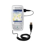 Coiled Power Hot Sync and Charge USB Data Cable w/ Tip Exchange for the Helio Drift - Gomadic Brand