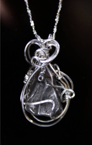 Meteorite Jewelry Pendant Sterling Silver Fancy