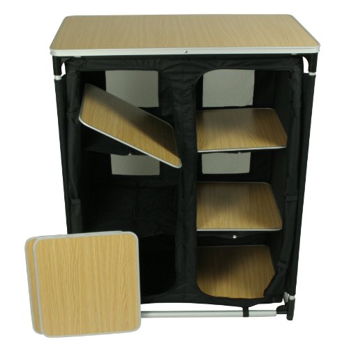 10T camBOX Multi Armoire de camping 6 casiers Noir
