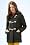 Hooded 3/4 Length Duffle Coat with Toggles