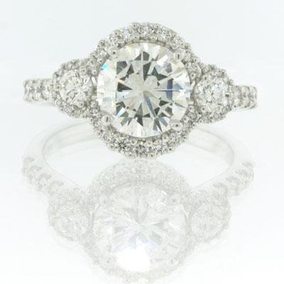 2.67ct Round Brilliant Cut Diamond Engagement 