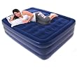 Smart Air Beds Elevated Supreme Coil Beam Flocked Top Raised Queen Size Inflatable Mattress (Best)