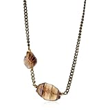 Vanessa Mooney Shelby Necklace with Grey Crystal Ag