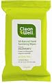 Cleanwell All Natural Hand Sanitizing Pocket Pack Wipes, 10-count Resealable Package (Pack of 8)