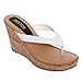 Beston EA45 Women's Platform Flip-Flop High Wedge Thong Sandals