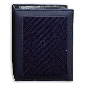 4X6 1-UP 100 PHOTO HERRINGTON FRAMED FABRIC SERIES - NAVY - Photo Album