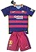 Messi #10 FC Barcelona 2015-16 Youths Home Kit Shirt & Shorts