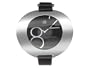Calvin Klein Quartz, Genuine Black Leather Strap with Black Ray Dial - Women's Watch K3723702