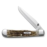Case Amber Bone TrapperLock Knife