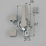 LIXIL メンテナンス部品 サッシ錠(クレセント)W-02L-BZLV