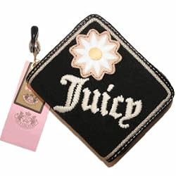 Juicy Coutur Daisy Small Zip Around Wallet Black