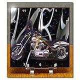 Desk Clock Picturing Harley-Davidson Motorcycle