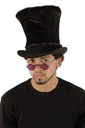 Shiny Black Top Hat - Adult Std.