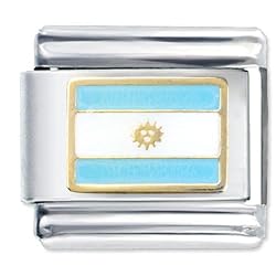 Flag Argentina Italian Charm